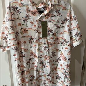 Good fellow men’s Tropical Print Shirt